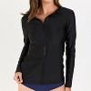 Calypsa Women's Long Sleeve Full-Zip UPF 50+ Nora Swim Top - image 2 of 4