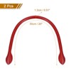 Unique Bargains Leather Handbag Replacement Purse Straps with Ear-Shaped End 2 Pcs - 2 of 4