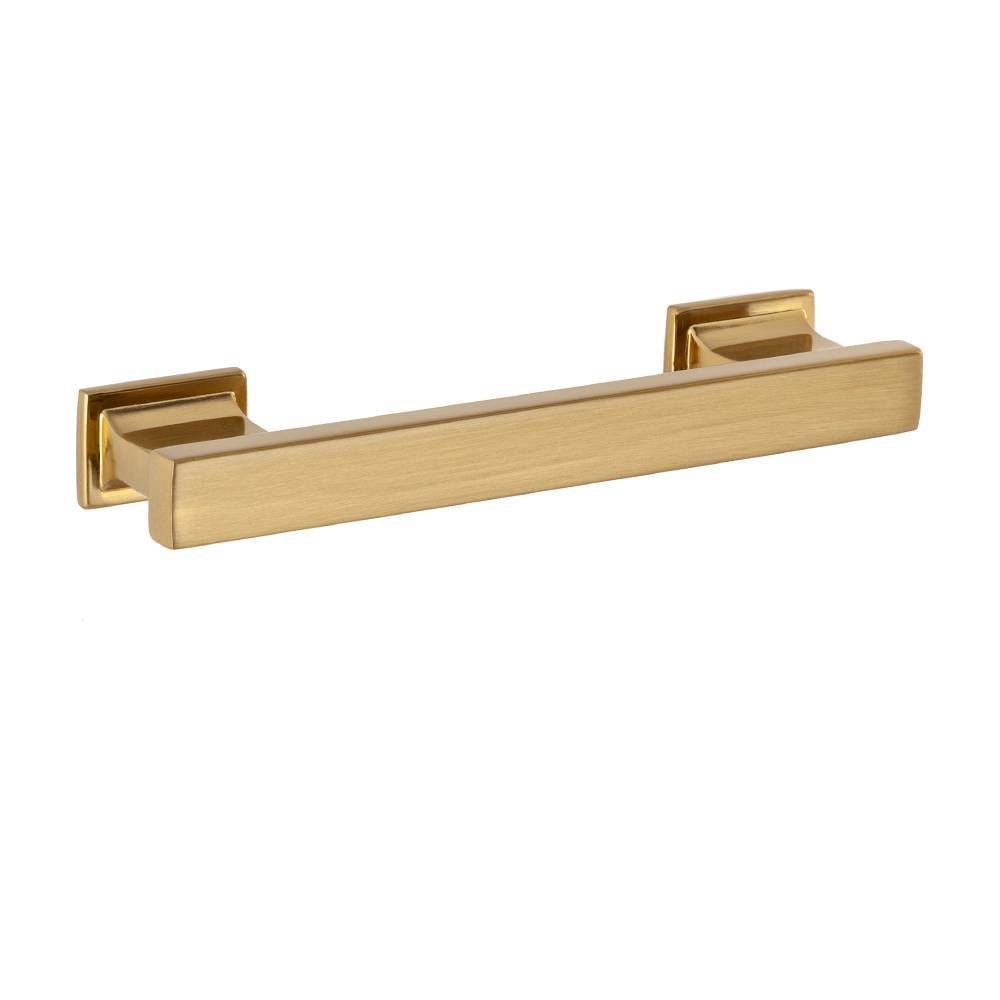 Sumner Street Home Hardware 10pk High Desert 3-1/2" Rustic Pulls Satin Brass: Drawer Handles, Zinc Cabinet Hardware, 3.5" Center