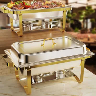 LOVMOR 8QT 304 Stainless Steel Chafing Dish Buffet Set