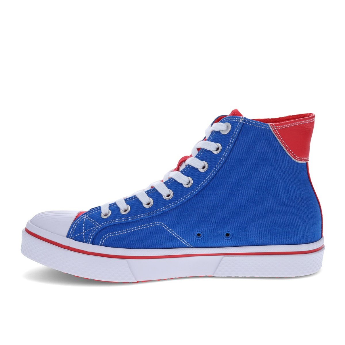 Мужские Starter Mens Tradition 71 Hi Canvas Hightop Casual Sneaker, Blue/Red, Size 8 — фото 5