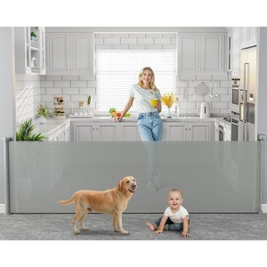 BabyBond Retractable Baby Gate for Stair and Doorway,Good for Dog and Pet, 33" Tall, Extends up to 118" Wide,Hardware Mounting Kit - 1 of 4