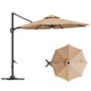 10FT Outdoor Cantilever Umbrella Patio Umbrella with Base - 2 of 4