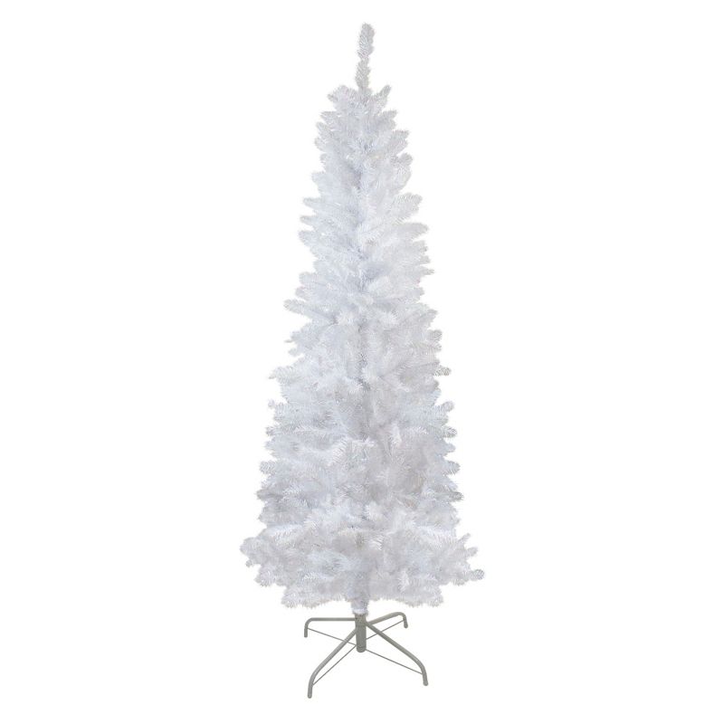 Northlight 6' Pencil White Spruce Artificial Christmas Tree - Unlit, 1 of 6