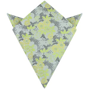 INSPIRE CHIC Men's Floral Embroidered Pocket Squares - 1 of 4