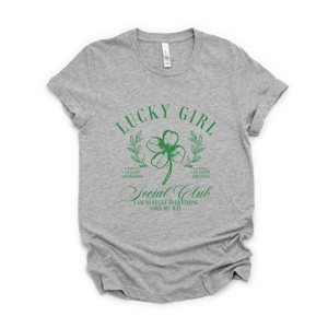 Lucky Girl Social Club Clover - Women's Short Sleeve Graphic T-Shirt - 1 of 4