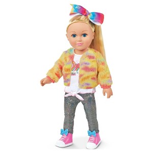 My Life As JoJo Siwa 18" Poseable Pop Star Doll with Rainbow Fur Jacket, Bow, and Accessories – Collectible Doll for Kids Ages 5 and Up - 1 of 4