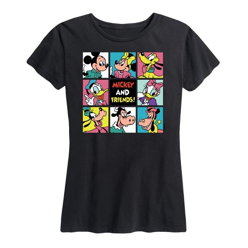 Women's - Disney - Mickey and Friends Grid Short Sleeve Graphic T-Shirt - image 1 of 4