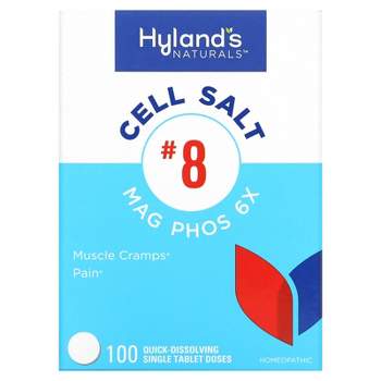 Hyland's Naturals Cell Salt #8, Mag Phos 6X, 100 Quick-Dissolving Single Tablet