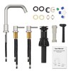 Whizmax Bathroom Sink Faucet,Bathroom Faucet 3 Hole with Stainless Steel Pop Up Drain and cUPC Lead-Free Hose - 3 of 4