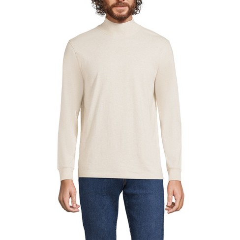 Mens Mock Turtleneck Long Sleeve Shirts Lands' End Men's Big