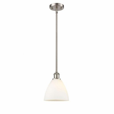 Bristol Glass - 1 Light Mini Pendant In Industrial Style-9.25 Inches Tall and 7.5 Inches Wide