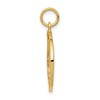 Black Bow Jewelry 14k Yellow Gold New York Circle Charm, 18mm - 2 of 4