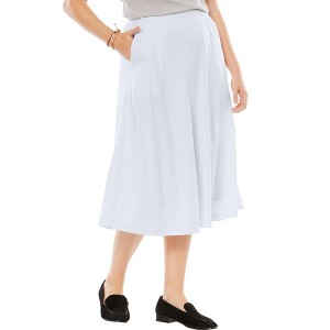 Woman Within Petite 7-Day Knit A-Line Skirt - 1 of 4