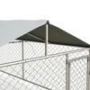 Resenkos Dog House, Pet House,Dog Cave,Outdoor Dog Kennel with Waterproof UV Resistant Roof, Silver - 3 of 4
