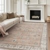 Abynow Vintage Floral Farmhouse Indoor Washable Area Rug - 3 of 4