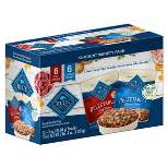 Blue Buffalo Delectables Grain Free Natural Wet Dog Food Topper Variety Pack Chicken Dinner & Beef Dinner - 3oz/12ct