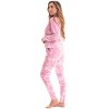 #FollowMe Womens Tie Dye Jogger Set  French Terry Two-Piece Loungewear & Sweatsuit - 2 of 3