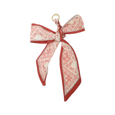 Unique Bargains Double Layer Bow Handbag Charm 1 Pc