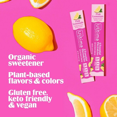 Ultima Replenisher Drink Sticks Pink Lemonade - 8ct