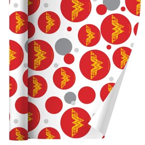 Wonder Woman Wonder Woman Icons Logo Gift Wrap 30" x 72" - 1 of 4