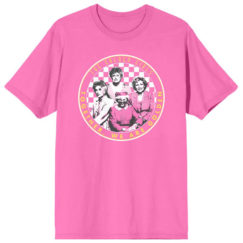 Bioworld Unisex Golden Girls Sitcom Pink Short Sleeve Graphic Tee, 1 of 2