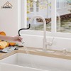 CASAINC Single-Handle Pull Down Kitchen Sink Faucet with Infrared Sensor, Soap Dispenser and Deckplate Included - 2 of 4