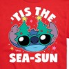 Men's - Lilo and Stitch - Tis the Sea-Sun Christmas Short Sleeve Graphic T-Shirt - 2 of 4