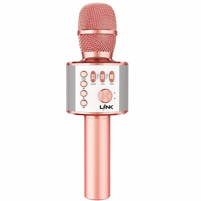 Link Wireless Bluetooth Karaoke Microphone Portable 3-in-1 Handheld  Wireless Speaker Dance Party Makes A Great Gift For Kids & Adults - Rose  Gold