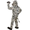 HalloweenCostumes.com One Size Fits Most   Zebra Suit with Mouth Mover Mask for Adults, Black/White - 4 of 4