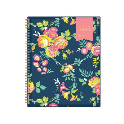 2021-22 Academic Planner 8.5"x11" Flexible Clear Pocket Cover Wirebound Weekly/Monthly Peyton Navy - Day Designer