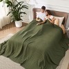 Bedsure Cooling Cotton Waffle Blanket-Lightweight Breathable Blanket of Rayon Derived from Bamboo - 3 of 4