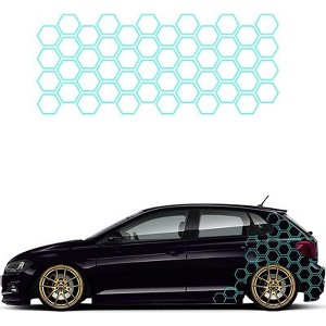 TruAIR Honeycomb Pattern Door Decals (Sky Blue) - 1 of 4