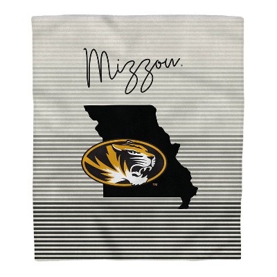 NCAA Missouri Tigers Ultra Fleece State Stripe Blanket