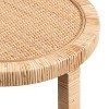 Kate and Laurel Rafina Rattan Side Table, 16x16x24, Natural - image 3 of 4