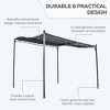 Durable 10x10 Steel Pergola, Wall-Mounted with Canopy for Patio Perfect for Homeowners - 4 of 4