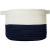 Colonial Mills Beach Bum Basket, 13"x13"x9", Navy - 2 of 4