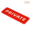 Unique Bargains Acrylic Self-Adhesive Decor Door Home Business Private Sign 2 Pcs - 3 of 4