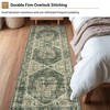 Washable Living Room Area Rug Large Vintage Printed Accent Carpet Non Shedding Oriental Distressed Floor Cover Foldable Indoor Mat - 4 of 4