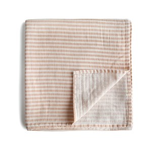 Mushie Organic Cotton Muslin Swaddle Blanket - 1 of 4