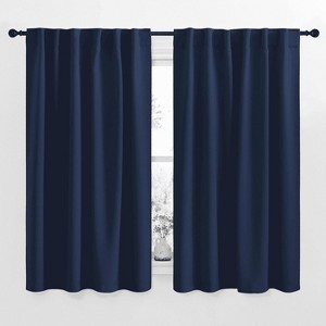 NICETOWN Backtab & Rod Pocket Blackout Thermal Curtain Panels, Set of 2 - 1 of 4