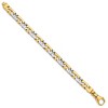 Black Bow Jewelry Mens 8.5mm 14K Gold Solid Fancy Anchor Chain Bracelet, 8.5 Inch - 2 of 3