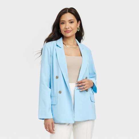 Women's Relaxed Fit Essential Blazer - A New Day™ Blue : Target