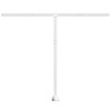 vidaXL Awning Post Set White 118.1 in.x96.5 in. Iron - 3 of 4