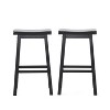 CAVINAS Modern Bar Stools Set of 2, 24" Seat Height Counter Stool with Wood Legs for Bar, Kitchen, Dining Room - 3 of 4