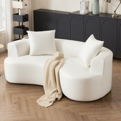 Hrinhom 79.1"W Sleeper Sofa,Modern Sponge Compression Couch,No Assembly