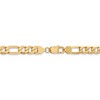 Black Bow Jewelry Men's 7.5mm 14k Yellow Gold Flat Figaro Chain Necklace - 4 of 4