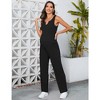 lxt- Women's Maternity 2 Piece Outfits Tank Top and Wide Leg Pants Lounge Set - 3 of 4
