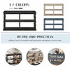 Sapphtopaz Entryway Table with 3 Tiers Open Storage TV Console Table with Roman Column Effect Support Legs for Living Room, Hallway, Bedroom - 3 of 4