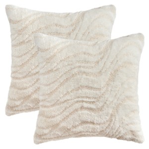 REGALWOVEN Geometric Decorative Farmhouse Throw Pillow Covers Soft Plush Cushion for Sofa Living Room Office 2 Pcs - 1 of 4